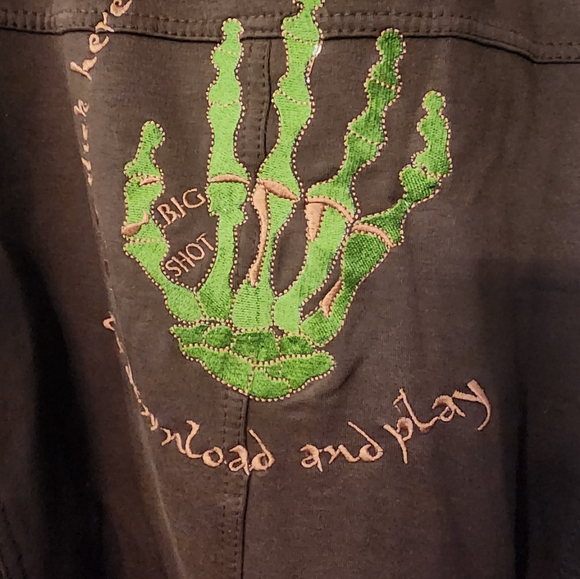 BIG SHOT  Zippered Heavy Jacket Boys Large  Faux Fur Lined Brown Embroidered - Picture 10 of 11